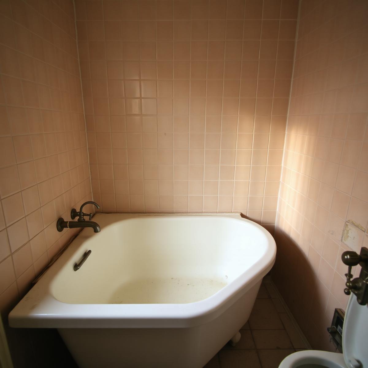 Bad vor der Sanierung mit alter Wanne